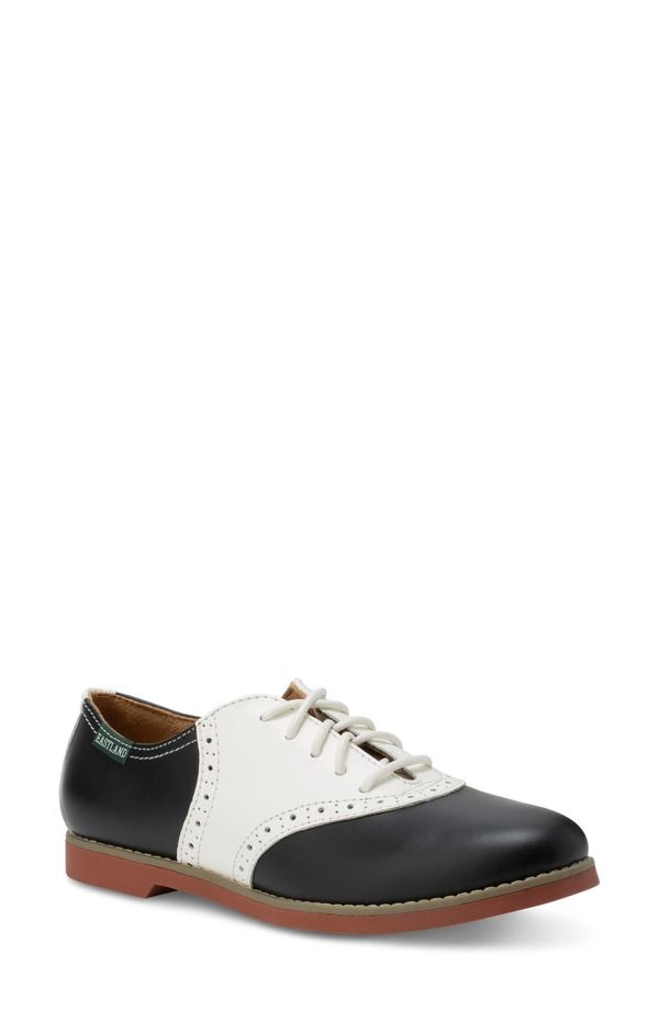 イーストランド レディース シューズ パンプス オックスフォード Eastland Sadie Oxford White And Black ホワイト