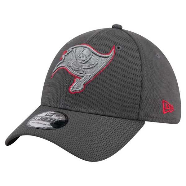 ニューエラ メンズ アクセサリー 帽子 Mens New Era Graphite Tampa Bay Buccaneers Main 39THIRTY Flex Hat Graphite グラファイト