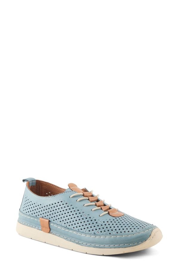 スプリングステップ レディース シューズ スニーカー Spring Step Breen Perforated Sneaker Blue ブルー