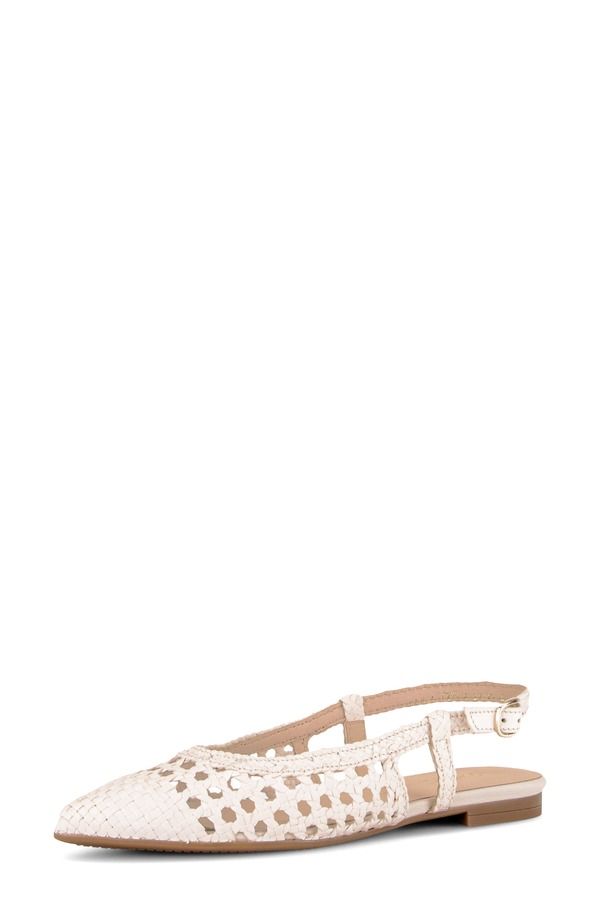 ガボール レディース シューズ パンプス Gabor Pointed Toe Slingback Flat Creme