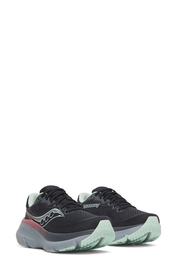 サッカニー レディース シューズ サンダル Saucony Guide 19 Running Shoe Black Calm ブラック