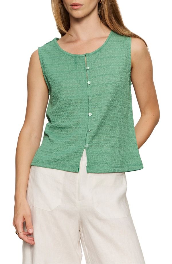 サンクチュアリー レディース トップス シャツ ベスト ニット Sanctuary Textured Vacation Knit Vest Green Juice グリーン 13,460円