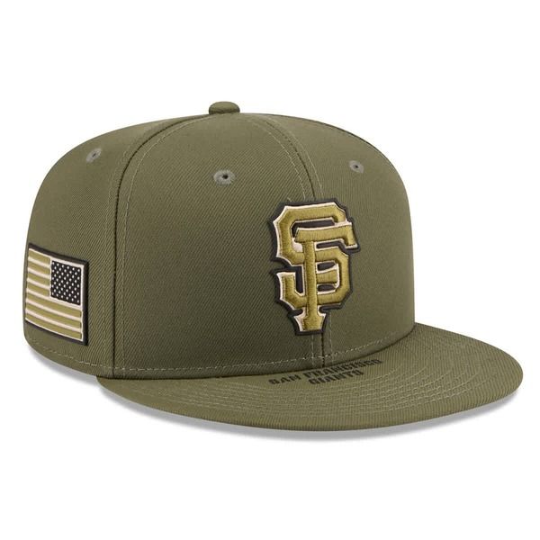 ニューエラ メンズ アクセサリー 帽子 Mens New Era Olive San Francisco Giants 2026 Armed Forces Day 59FIFTY Fitted Hat Olive オリーブ