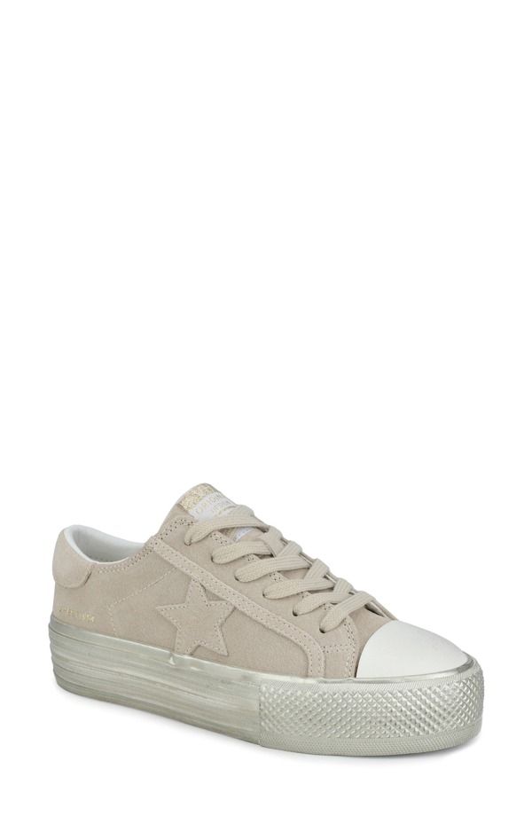 ヴィンテージハバナ レディース シューズ スニーカー プラットフォーム トール Vintage Havanamaze Platformetallic Sneaker Stone Suede ストーン