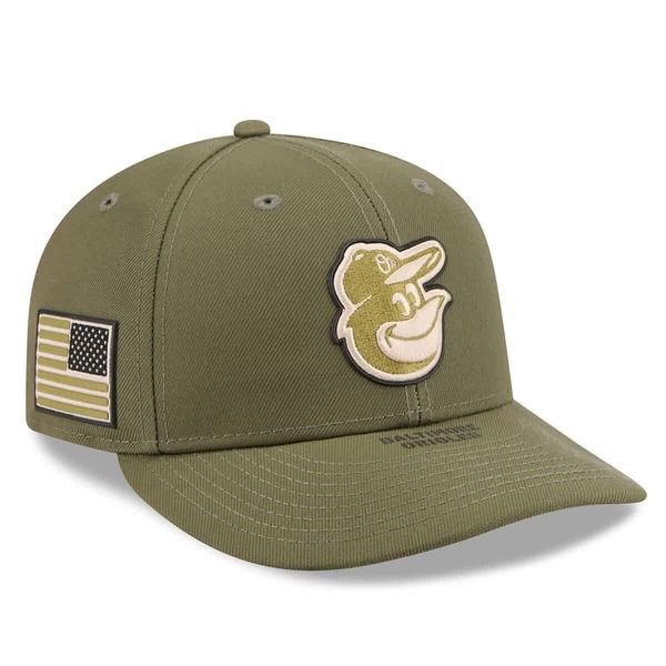 ニューエラ メンズ アクセサリー 帽子 Mens New Era Olive Baltimore Orioles 2026 Armed Forces Day Low Profile 59FIFTY Fitted Hat Olive オリーブ