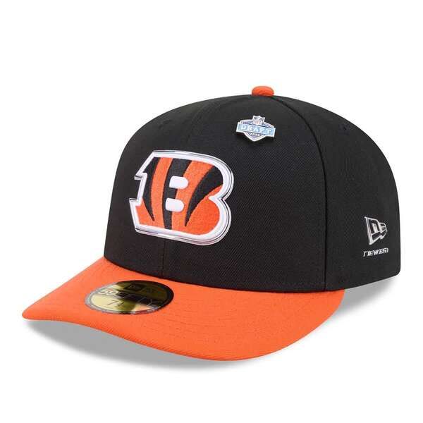 ニューエラ メンズ アクセサリー 帽子 Mens New Era BlackOrange Cincinnati Bengals 2026 NFL Draft PreCurved 59FIFTY Fitted Hat Black ブラック 14,220円