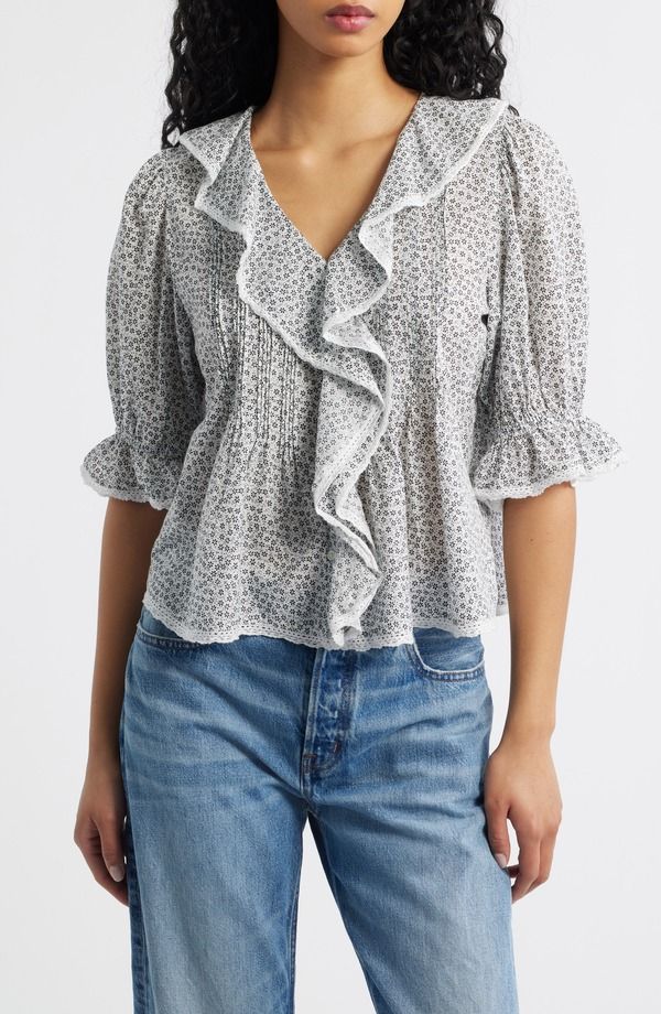 メイドウェル レディース トップス シャツ Madewell The Blaire Top Lighthouse