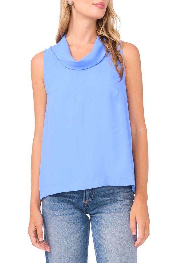 ヴィンスカムート レディース トップス シャツ ノースリーブラウス Vince Camuto Cowl Neck Sleeveless Blouse Ultramarine