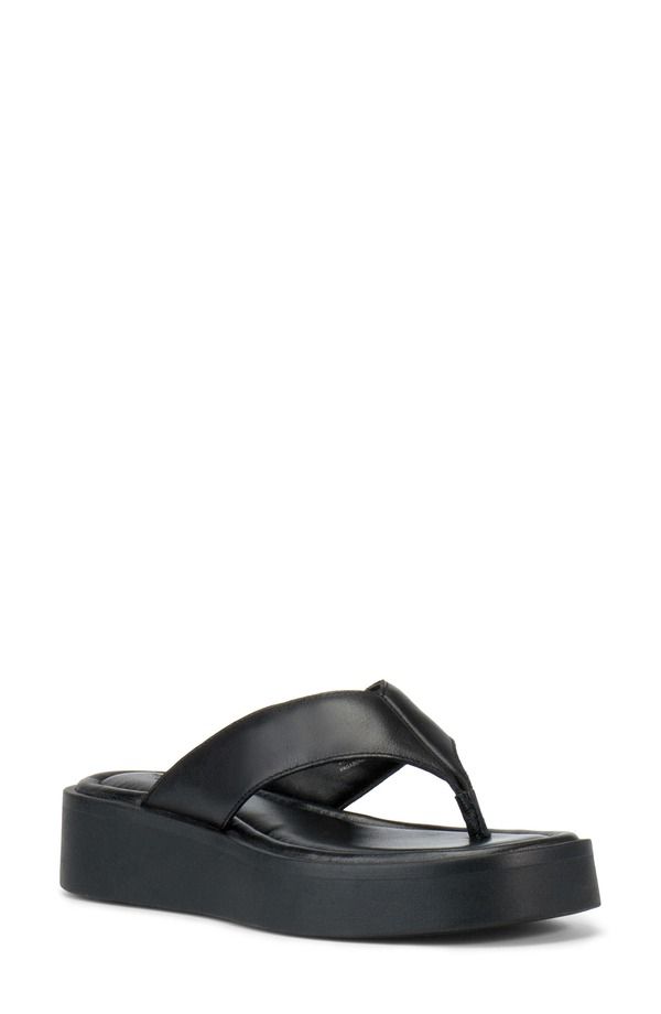 ヴァガボンド レディース シューズ サンダル Vagabond Shoemakers Danya Wedge Flip Flop Black Black ブラック