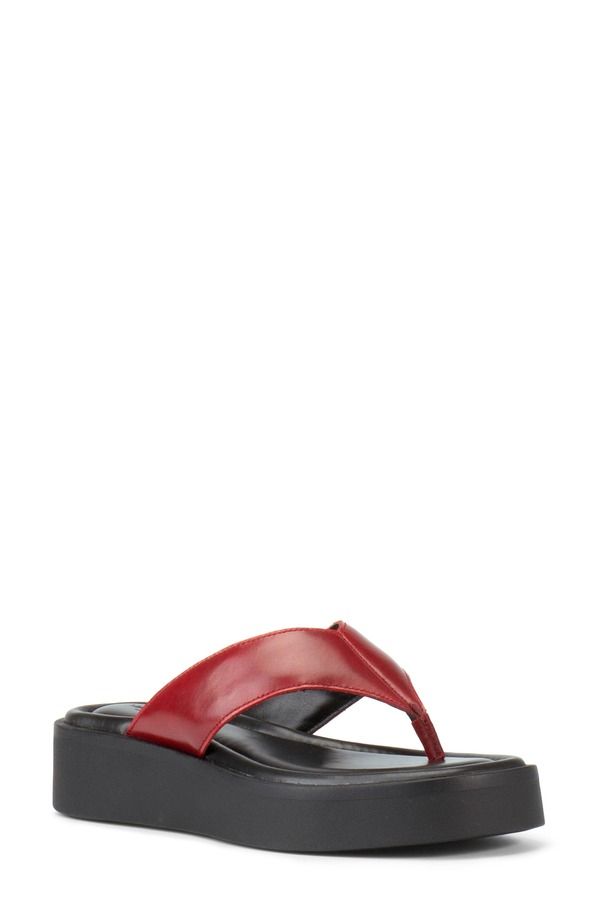 ヴァガボンド レディース シューズ サンダル Vagabond Shoemakers Danya Wedge Flip Flop Red レッド