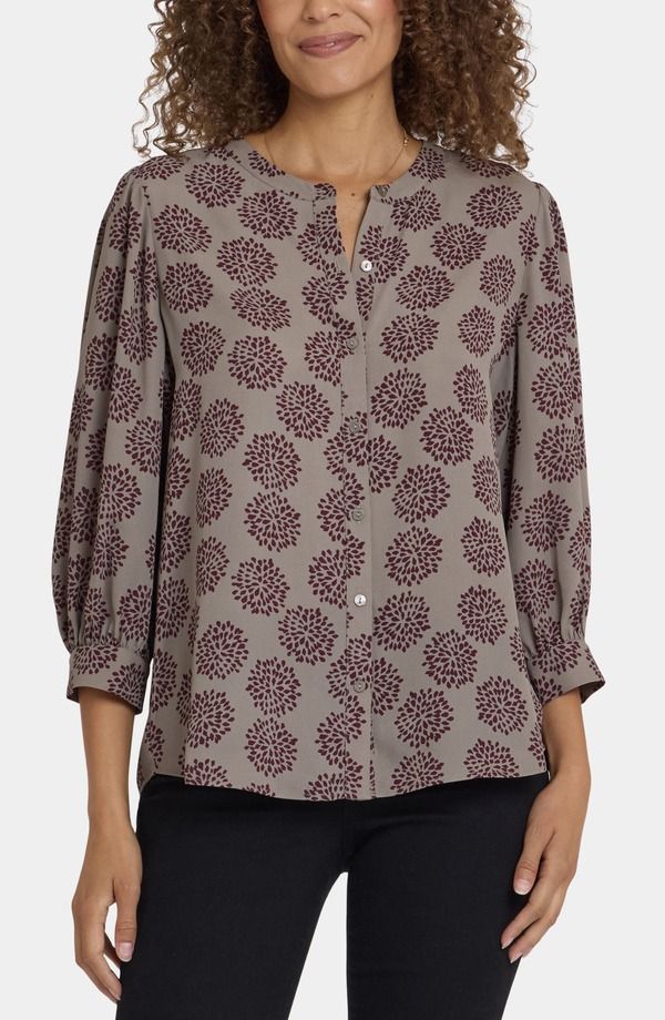エヌワイディージェイ レディース トップス シャツ NYDJ Bonnie ButtonUp Top Valenton