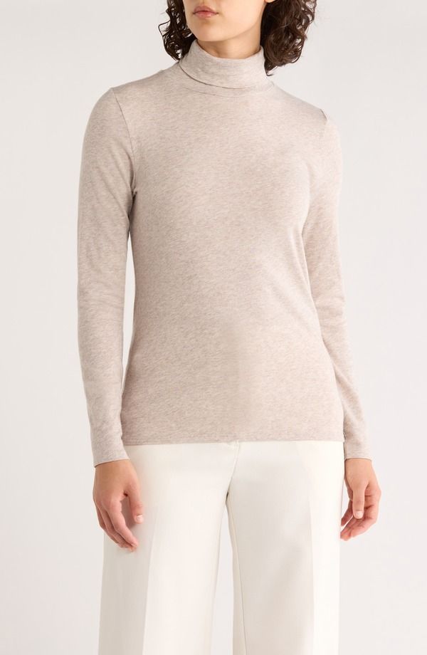 エイリーンフィッシャー レディース トップス シャツ タートルネック Eileen Fisher Long Sleeve Turtleneck Top Dove