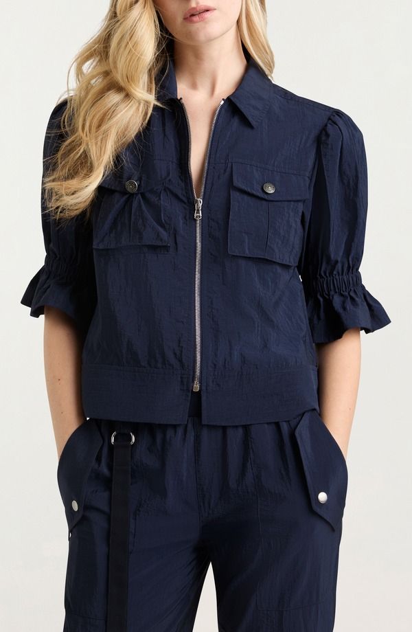 サンク セプト レディース アウター ジャケット・ブルゾン Cinq Sept Holly Parachute Jacket Navy ネイビー