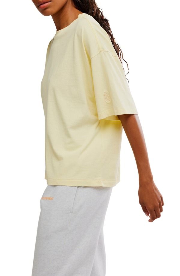 フリーピープル レディース トップス シャツ コットン Free People FP Movementackle Cotton TShirt Sunlit Yellow イエロー フリーピープル レディース トップス シャツ コットン Free People FP Movementackle Cotton TShirt Sunlit Yellow イエロー