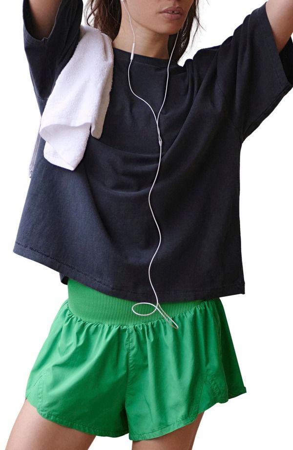 フリーピープル レディース トップス シャツ コットン Free People FP Movementackle Cotton TShirt Black ブラック