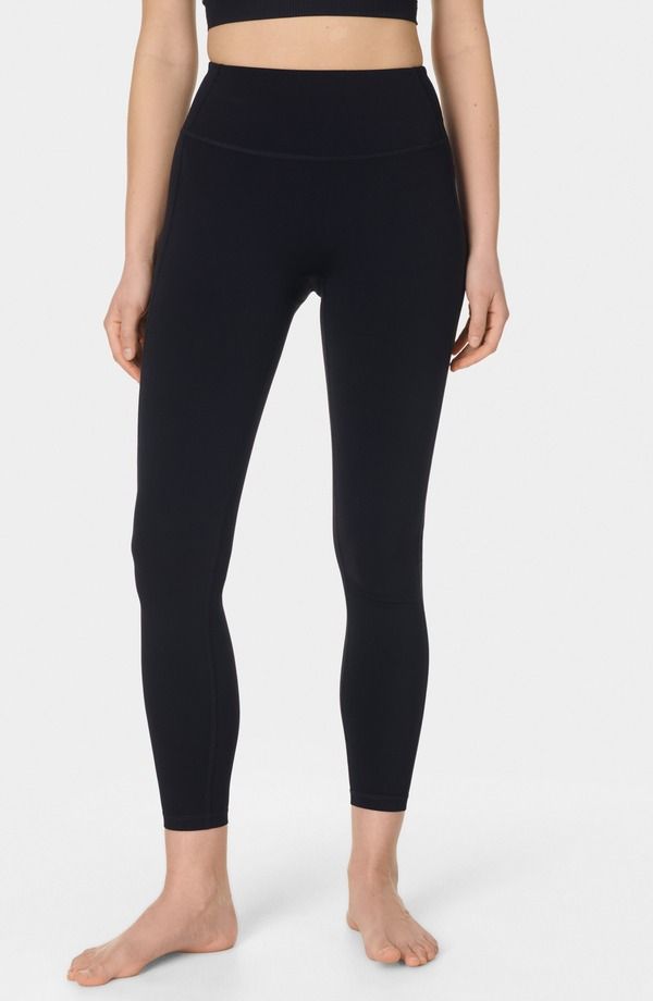 スウェッティベティ レディース ボトムス カジュアルパンツ リブ レギンス Sweaty Betty Ribbed Pocket Leggings Black ブラック