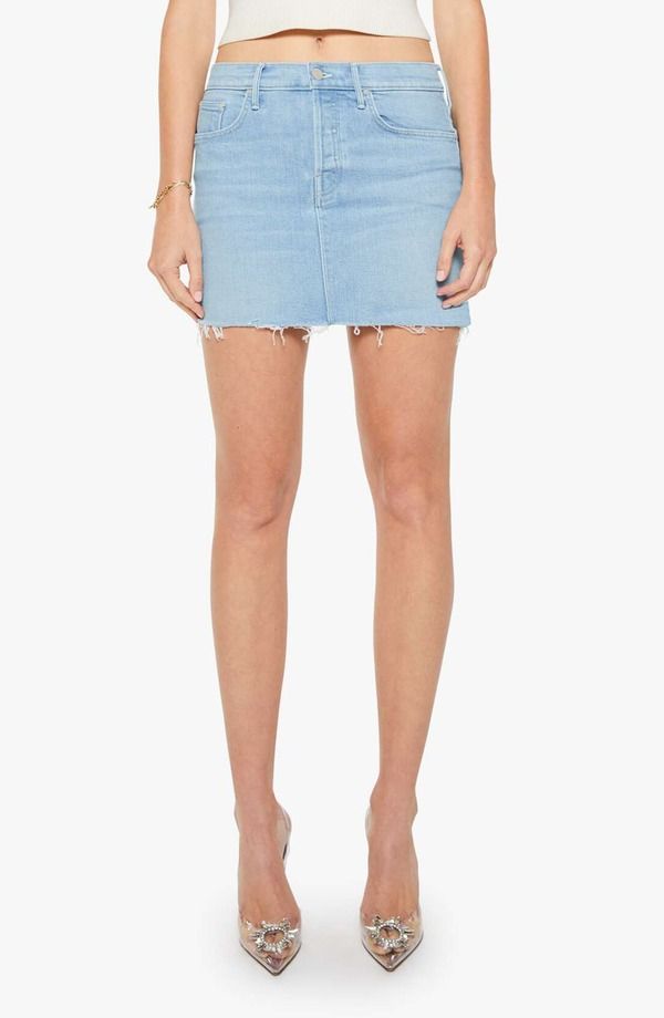 マザー レディース ボトムス デニムパンツ ミニ スカート MOTHER The Vagabondeniminiskirt Sauced By Six デニム 44,070円