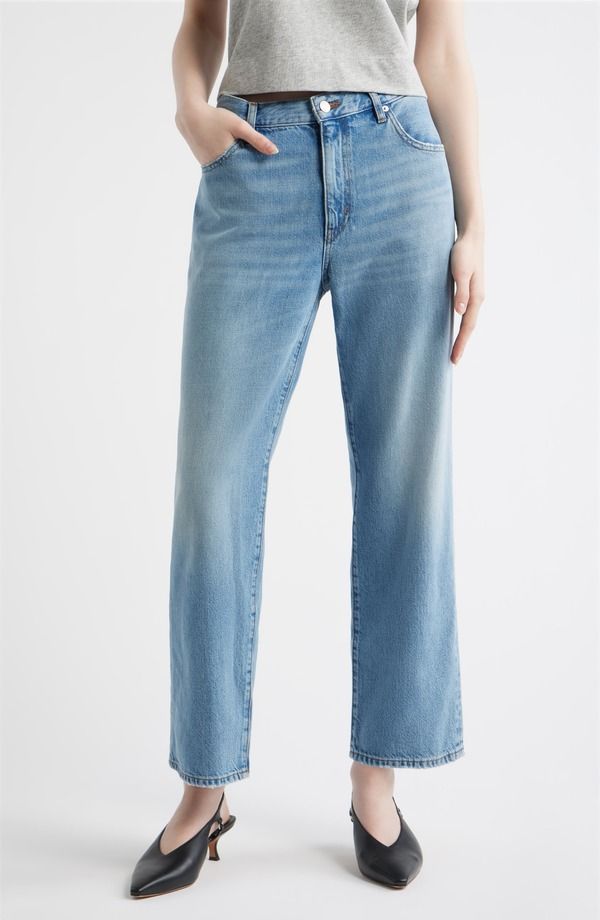フレーム レディース ボトムス デニムパンツ ストレート アンクル ジーンズ FRAME The Off Duty Hang Ankle Straight Leg Jeans Frey