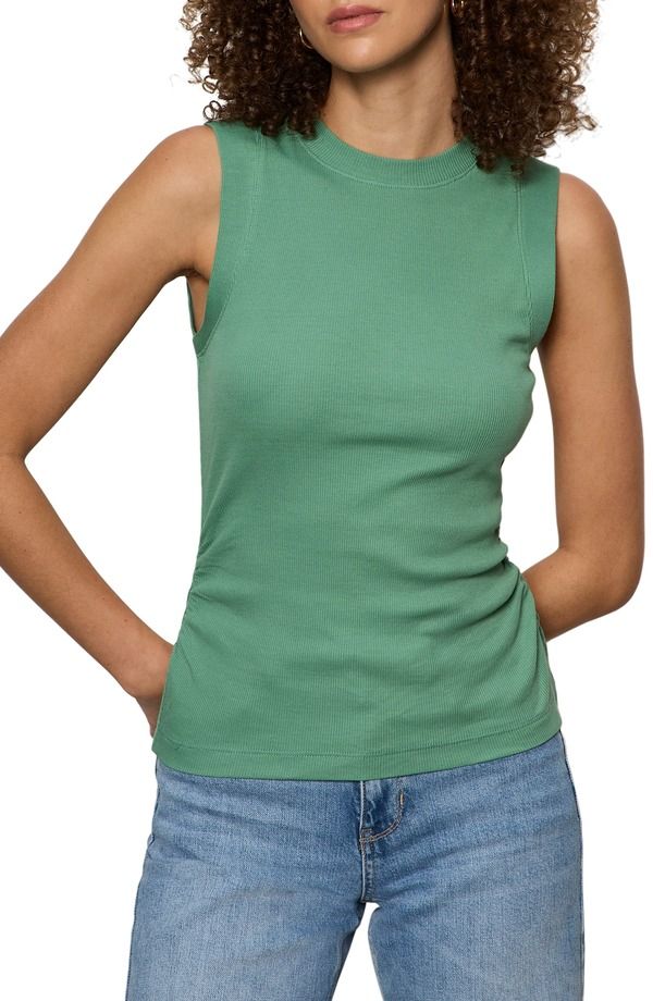 サンクチュアリー レディース トップス シャツ ギャザー Sanctuary Ruched Rib Tank Green Juice グリーン