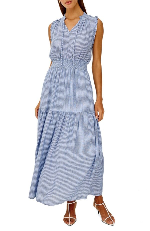レイルズ レディース ボトムス カジュアルパンツ ノースリーブ Rails Alessi Stripe Sleeveless Dress Barletta Stripe ストライプ