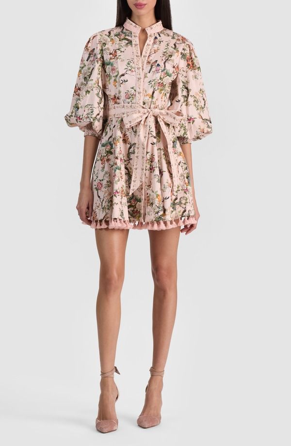 アリス アンド オリビア レディース トップス ワンピース フラワー柄