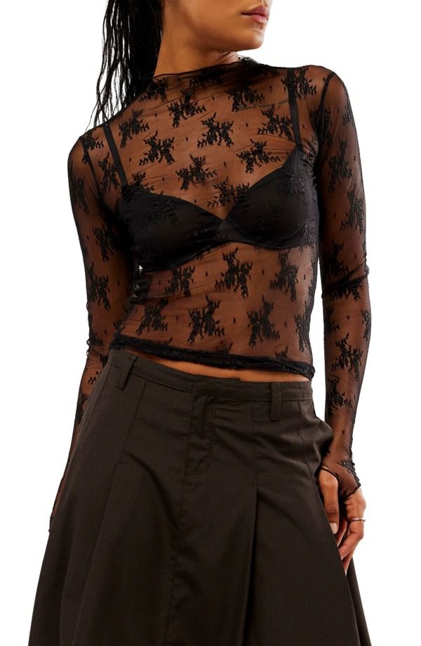 フリーピープル レディース トップス シャツ Free People Lady Lux Layering Top Black ブラック
