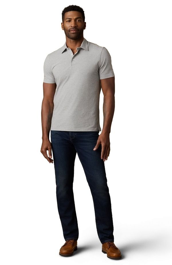 ファレティ メンズ トップス ポロシャツ Faherty Movement Polo Dark Cloud Stripe ストライプ