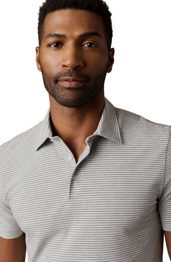 ファレティ メンズ トップス ポロシャツ Faherty Movement Polo Dark Cloud Stripe ストライプ