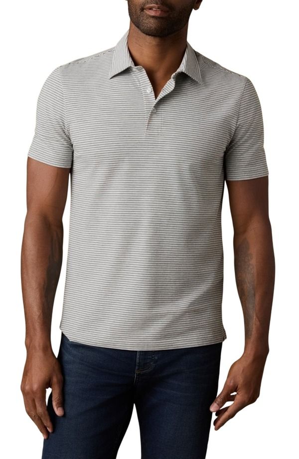 ファレティ メンズ トップス ポロシャツ Faherty Movement Polo Dark Cloud Stripe ストライプ