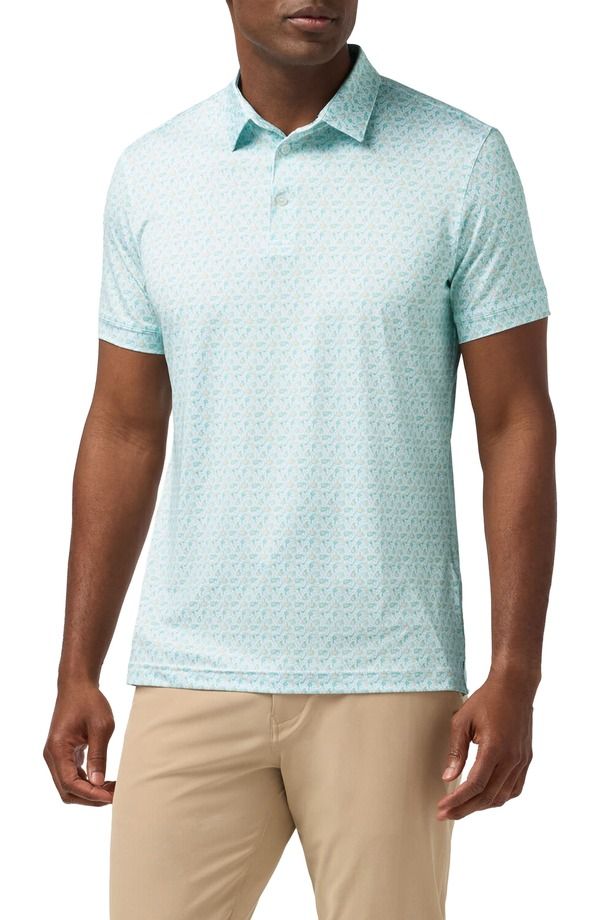 ミズンメイン メンズ トップス ポロシャツ MizzenMain Versa Trim Fit Performance Golf Polo Peach As It Lies ピーチ