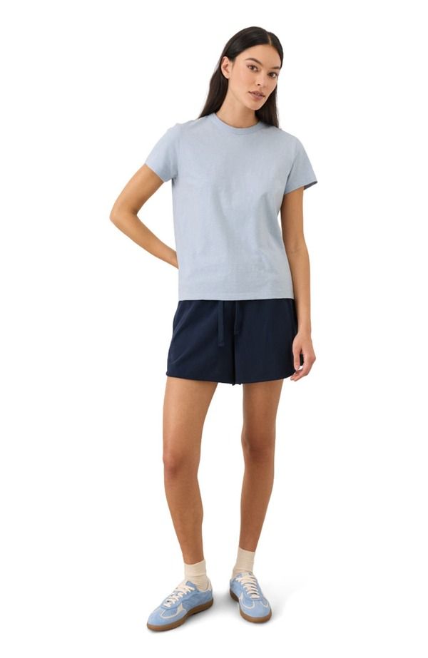 パクト レディース トップス シャツ クルーネック コットン Pact Organicotton SoftSlub Essential Crewneck Tee Oxford Blue ブルー