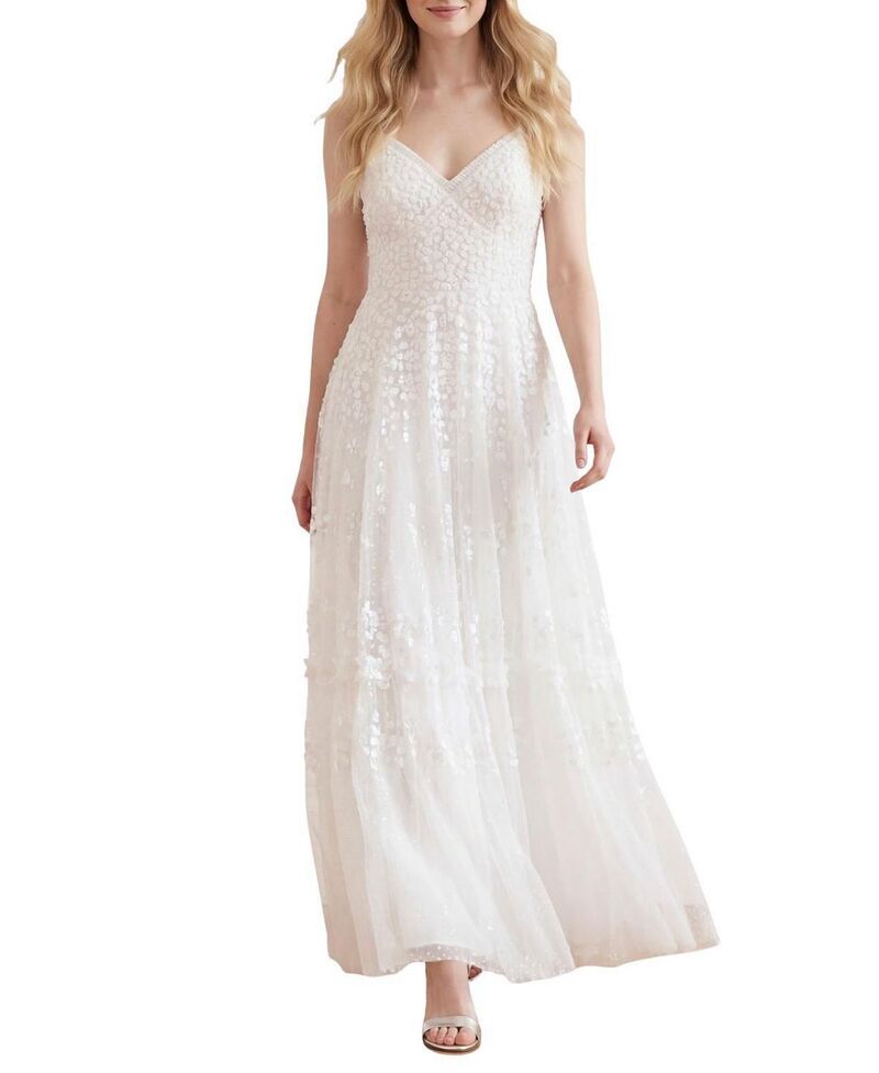 ニードルアンドスレッド レディース トップス ワンピース アンクル Needle Thread Maeva Cami Ankle Gown Swan White ホワイト 161,900円