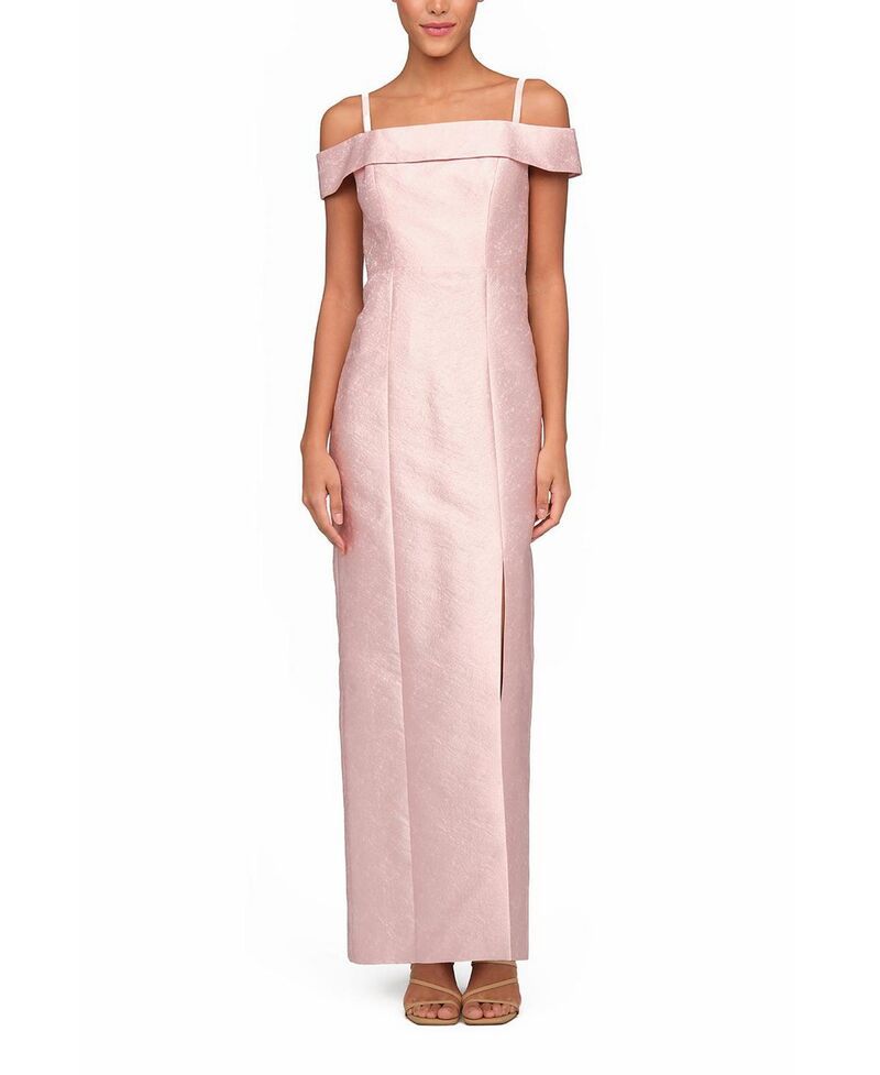 ケイ アンジャー レディース トップス ワンピース Kay Unger Edith Column Gown Pink ピンク