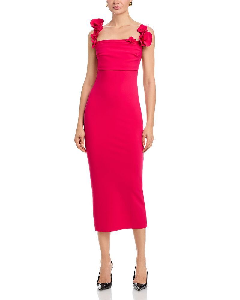 チアラ ボニ プティ ローブ レディース トップス ワンピース フラワー柄 ミディ フラワー Chiara Boni La Petite Robe Dunca Floral Strap Midi Dress Pink ピンク