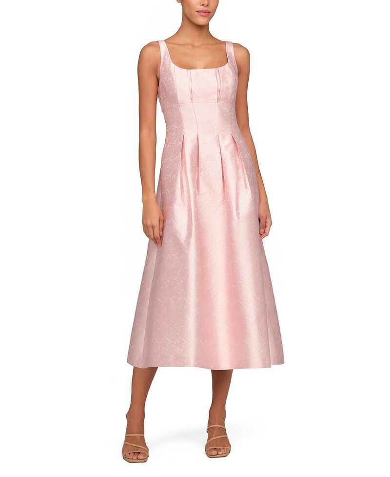 ケイ アンジャー レディース トップス ワンピース Kay Unger June Tea Length Dress Pink ピンク