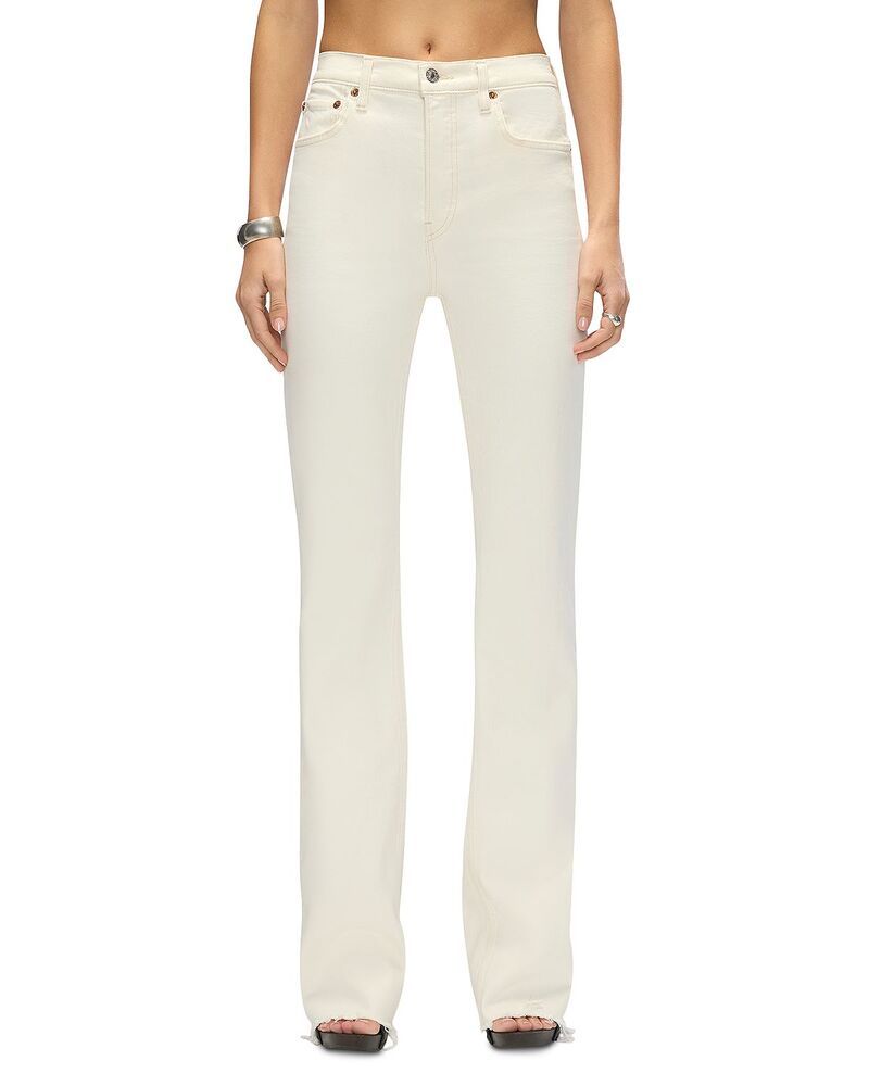 リダン レディース ボトムス デニムパンツ ブーツカット ブーツ ジーンズ REDONE 70s Bootcut High Rise Straight Jeans in Crema