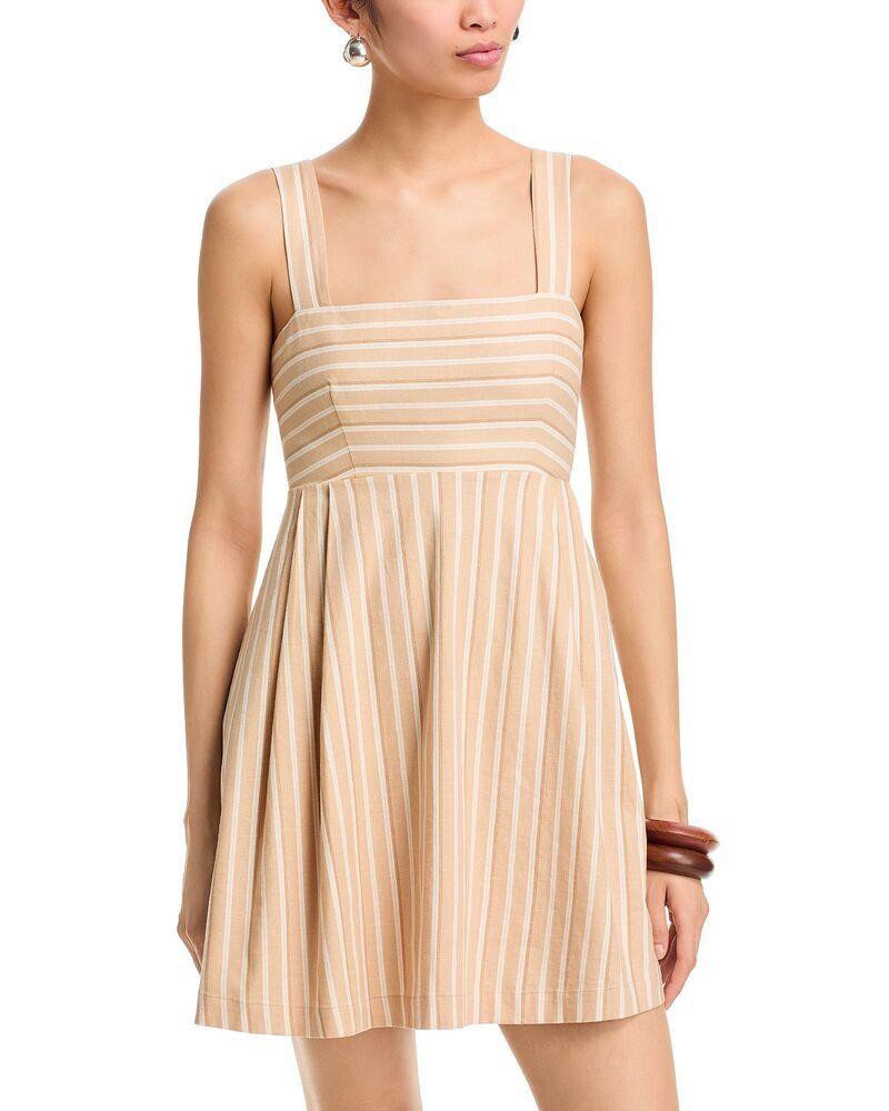 フレンチコネクション レディース トップス ワンピース ミニ FRENCH CONNECTION Aspen Striped Babydoll Mini Dressandlot Stripe ストライプ
