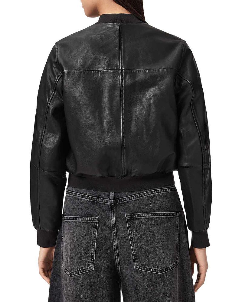 オールセインツ レディース アウター ジャケット・ブルゾン レザー ALLSAINTS Leather Bomber Jacket Black ブラック オールセインツ レディース アウター ジャケット・ブルゾン レザー ALLSAINTS Leather Bomber Jacket Black ブラック