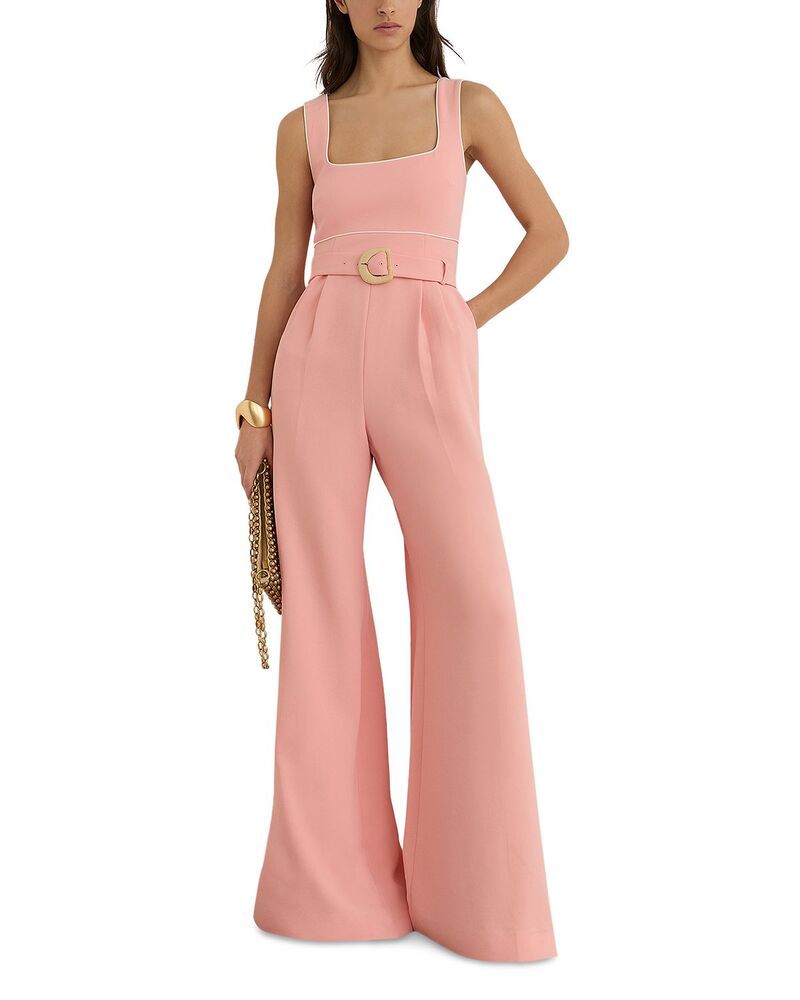 レイス レディース トップス ジャンプスーツ REISS Dion Belted Jumpsuit Pink ピンク