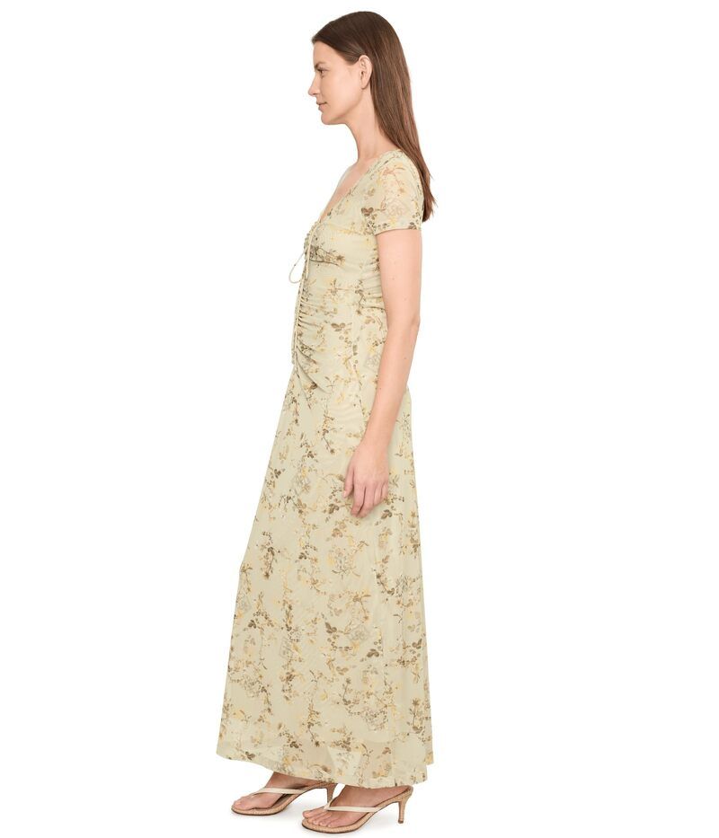 オールセインツ レディース トップス ワンピース メッシュ Allsaints Gabby Mesh Dress Carmel Stem Gre