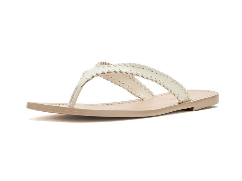 サンク ア セプト レディース シューズ サンダル レザー Cinq A Sept Jessica Leather Sandals IvoryNatural アイボリー