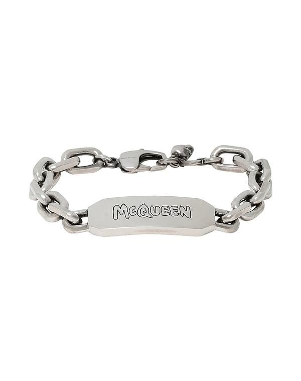 マックイーン メンズ アクセサリー ブレスレット・バングル・アンクレット MCQUEEN Silver シルバー