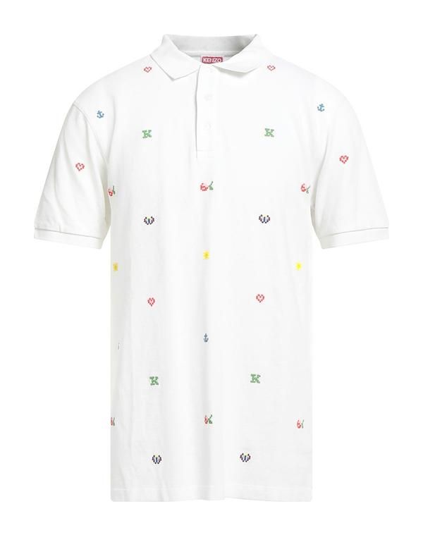 ケンゾー メンズ トップス ポロシャツ KENZO White ホワイト