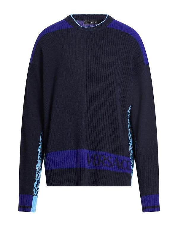 ヴェルサーチ メンズ トップス シャツ プルオーバー VERSACE Midnight Blue ブルー