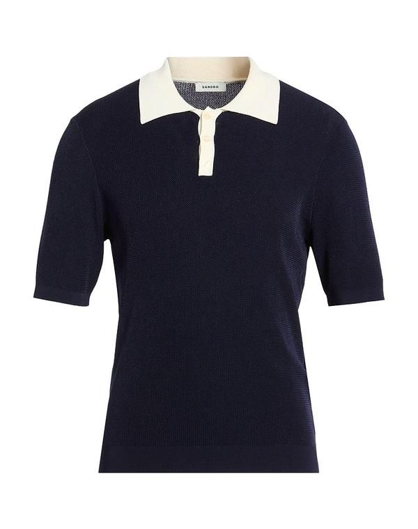 サンドロ メンズ トップス シャツ プルオーバー SANDRO Navy ネイビー
