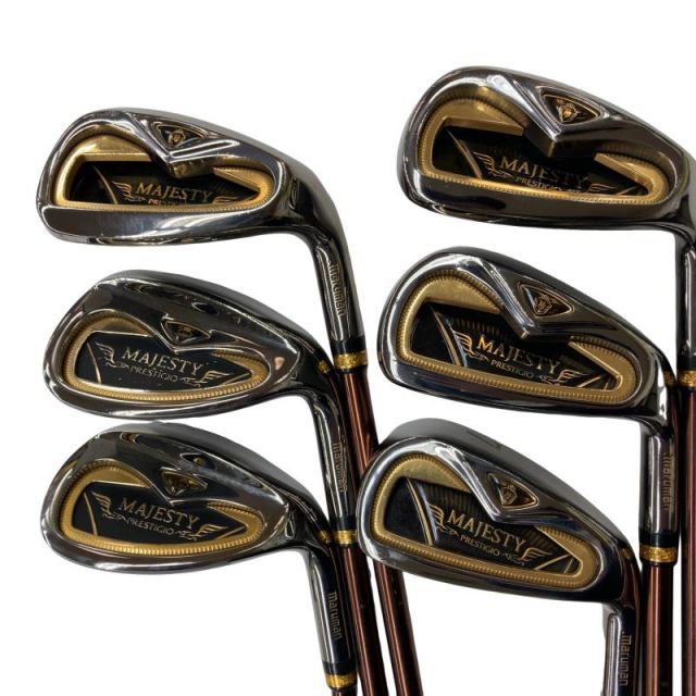 【中古】 マジェスティゴルフ(旧マルマン) MAJESTY PRESTIGIO Gold Premium 6S アイアンセット IR PRESTIGIO Gold Premium (フレックスR) メンズ 男性用 右利き 右用 Cランク ゴルフクラブ