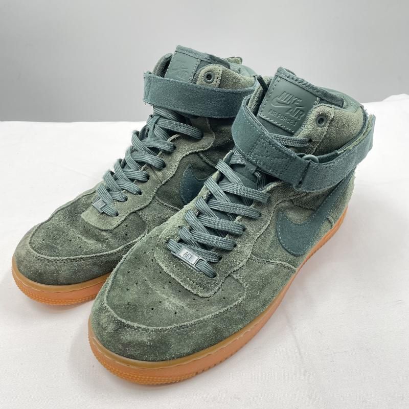 【中古】▲状態考慮 NIKE AIR FORCE 1 HIGH 07 LV8 SUEDE Vintage Green/Gum Medium Brown 28cm AA1118-300 ナイキ エアフォース1 ハイ '07 LV8 スウェード 