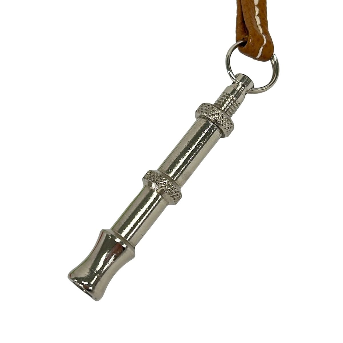 HERMES(エルメス) ネックレス美品 シフレ レザー シルバー×ブラウン 31,330円