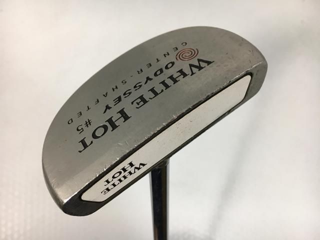 返品OK 【中古ゴルフクラブ】オデッセイ ホワイト ホット #5 センターシャフト パター オリジナルスチール パター