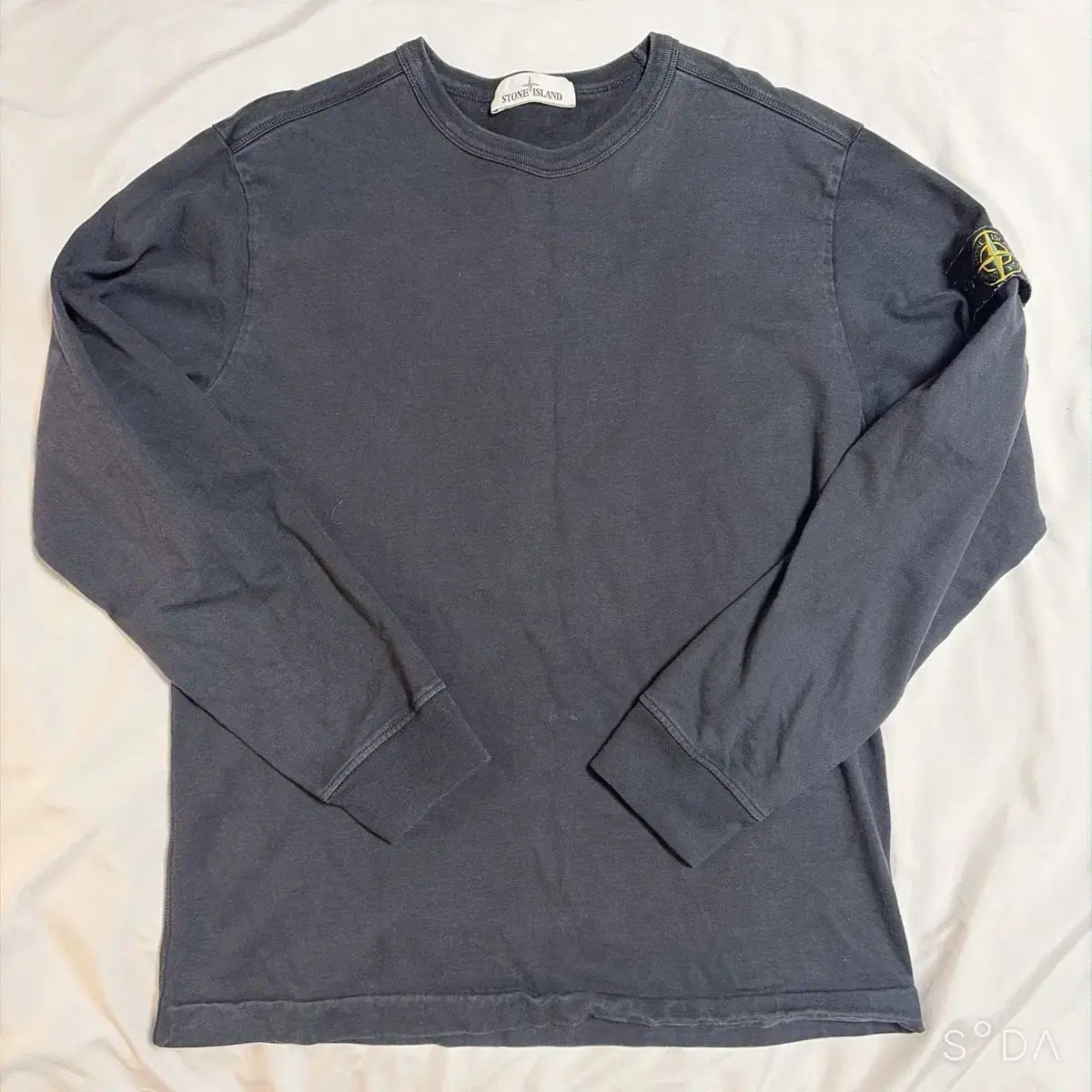 ストーンアイランド ブラック 長袖Tシャツ